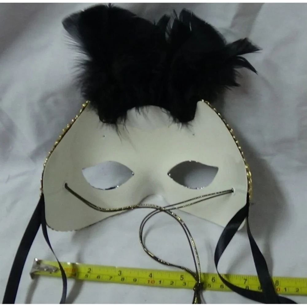 Mardi Gras Mask Black/Gold/ Silver Cosplay Venetian Costume Party #075